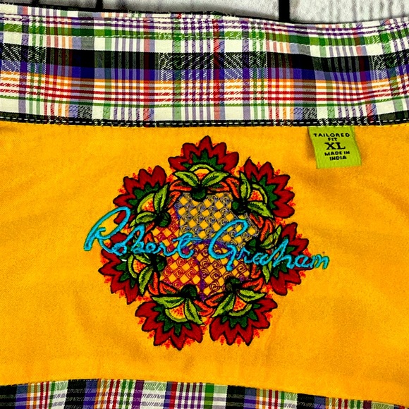 *Rare* Robert Graham Plaid Tailored Fit Button Down Shirt Size XL - Picture 11 of 16